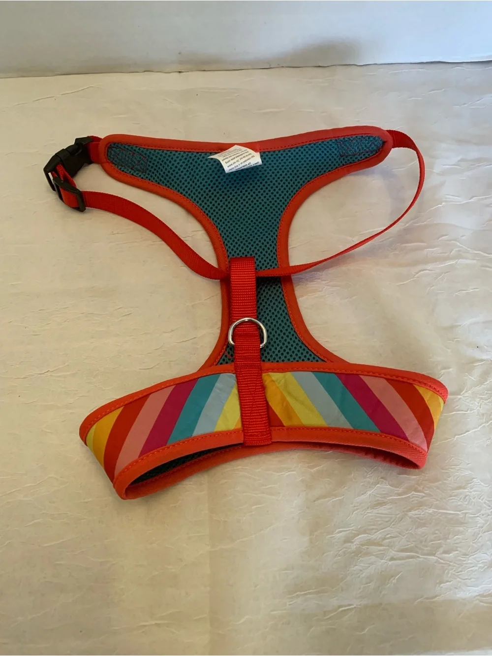 Woof Brand Rainbow Stripe Dog Harness in